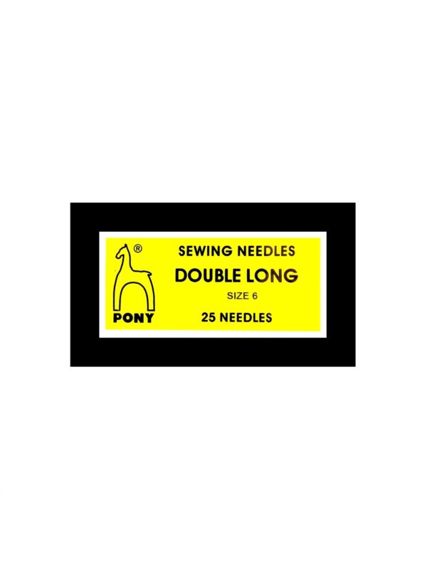 Igły do szycia ręcznego PONY - DOUBLE LONG 6 - 62,0 mm - 08106 - 25szt./opak.