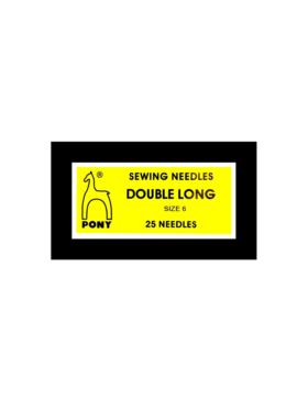 Igły do szycia ręcznego PONY - DOUBLE LONG 6 - 62,0 mm - 08106 - 25szt./opak.