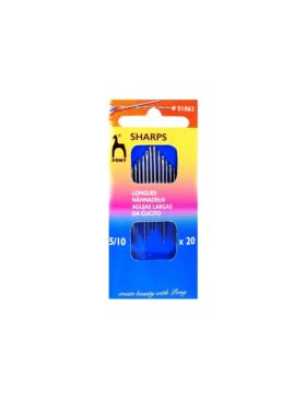 Igły do szycia ręcznego długie PONY - rozm.5/10 - 01863 - 20szt./opak.