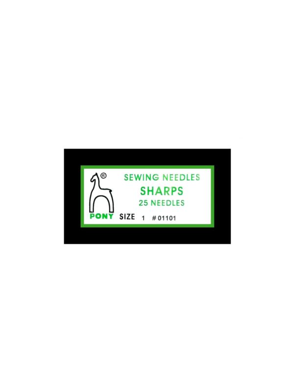 Igły do szycia ręcznego ostre PONY - SHARPS 1 - 48,5 mm - 01101 - 25szt./opak.