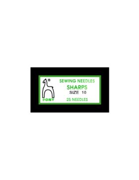 Igły do szycia ręcznego ostre PONY - SHARPS 10 - 32,5 mm - 01110 - 25szt./opak.