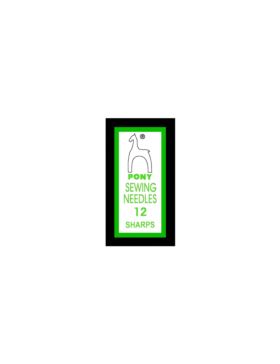 Igły do szycia ręcznego ostre PONY - SHARPS 12 - 29,0 mm - 01112 - 25szt./opak.