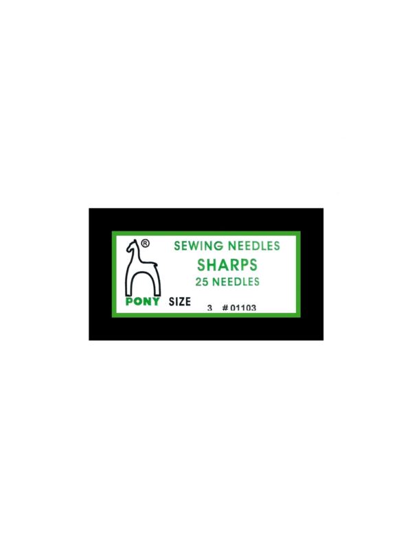 Igły do szycia ręcznego ostre PONY - SHARPS 3 - 45,0 mm - 01103 - 25szt./opak.