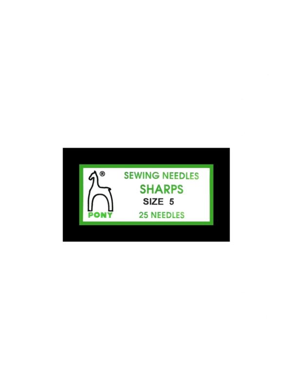 Igły do szycia ręcznego ostre PONY - SHARPS 5 - 41,5 mm - 01105 - 25szt./opak.