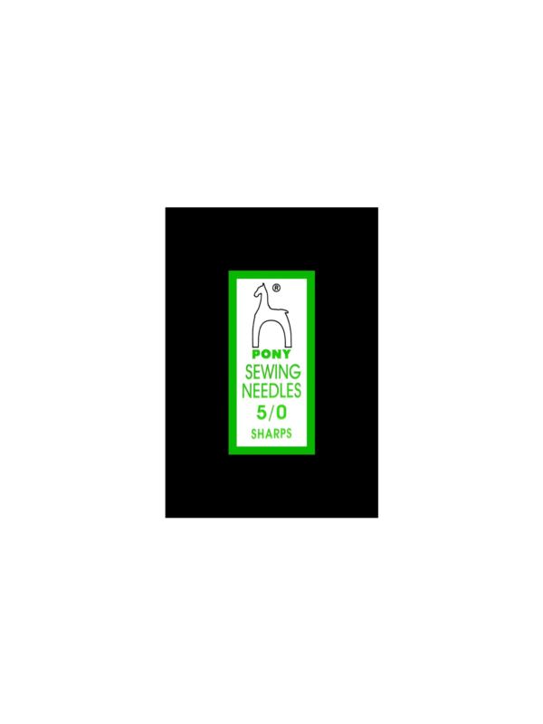 Igły do szycia ręcznego ostre PONY - SHARPS 5/0 - 57,5 mm - 01117 - 25szt./opak.