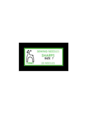 Igły do szycia ręcznego ostre PONY - SHARPS 7 - 38,0 mm - 01107 - 25szt./opak.