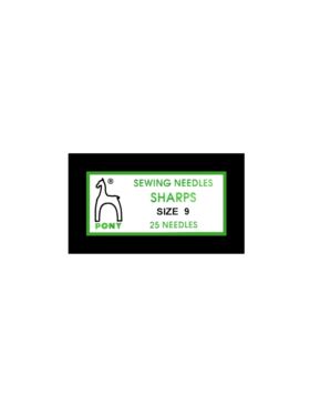 Igły do szycia ręcznego ostre PONY - SHARPS 9 - 34,5 mm - 01109 - 25szt./opak.