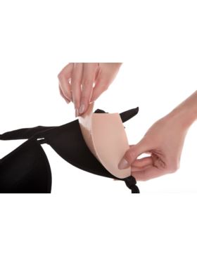 Wkładki do biustonosza z pianki samoprzylepne JULIMEX - Bikini - rozm.C/D - beżowe - WS-11 - para/opak.