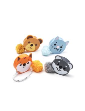 Centymetr krawiecki automatycznie zwijany - zoo - 0,8/150 cm - +253.MET.ZOO.5