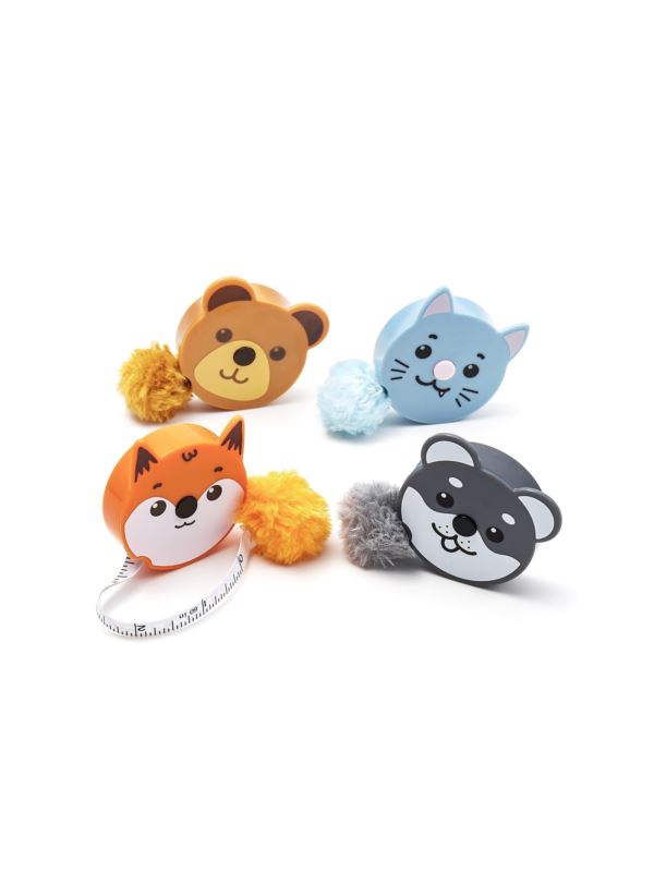 Centymetr krawiecki automatycznie zwijany - zoo - 0,8/150 cm - +253.MET.ZOO.5