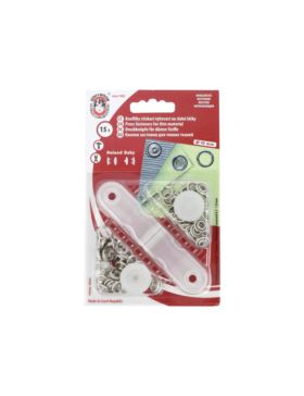 Zatrzaski/springi metalowe KOH-I-NOOR - Roland Baby - 10 mm - niklowane - 15szt./opak.