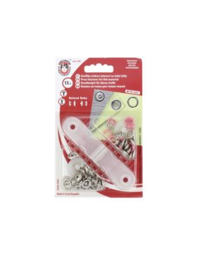 Zatrzaski/springi metalowe KOH-I-NOOR - Roland Baby - 10 mm - różowe - 15szt./opak.