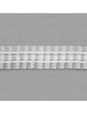 Taśma firanowa ARIADNA monofilamentowa z białym sznurkiem - 85 mm - ołówek (marszczenie 1:2,3) - FM085-31 - 50mb/opak.