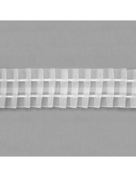 Taśma firanowa ARIADNA monofilamentowa z białym sznurkiem - 100 mm - ołówek (marszczenie 1:2) - FM100-21 - 50mb/opak.