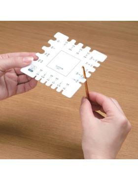 Miarka do drutów dziewiarskich i przelicznik rzędów CLOVER - 3200 - 2szt./opak.