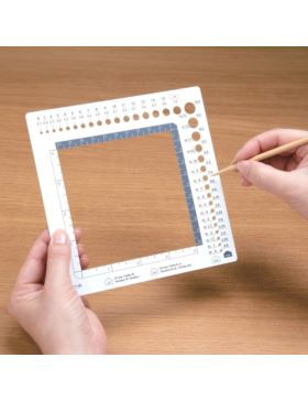 Miarka do drutów dziewiarskich i przelicznik rzędów CLOVER - 3200 - 2szt./opak.