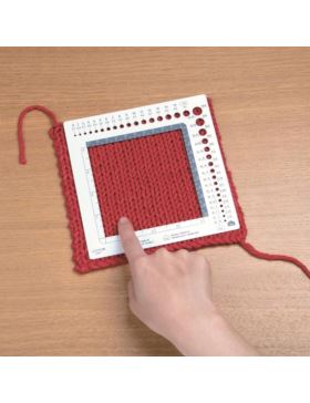 Miarka do drutów dziewiarskich i przelicznik rzędów CLOVER - 3200 - 2szt./opak.