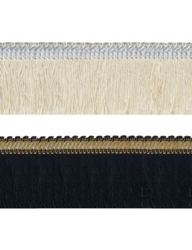 Frędzle bawełniane z nitką metalizowaną - 80 mm - 12,5mb/opak.