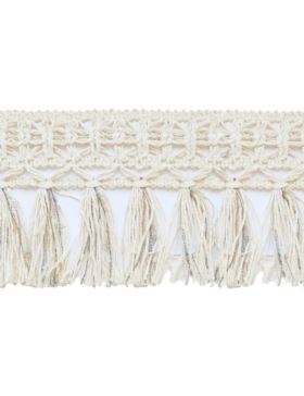 Taśma bawełniano-jutowa z nitką metalizowaną i chwostami - 110 mm - 12,5mb/opak.