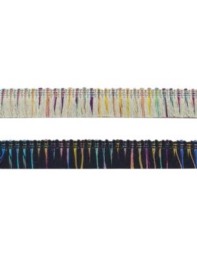 Frędzle bawełniane z nitką metalizowaną - 20 mm - 12,5mb/opak.