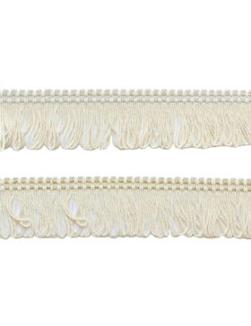 Frędzle bawełniane z nitką metalizowaną - 45 mm - 12,5mb/opak.