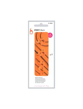 Zestaw igieł domowych naprawczych PONY - BLACK - 14822 - 7szt./opak.