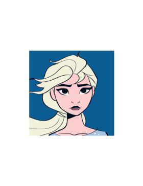 Zestaw kanwy z muliną - 12x12 cm - Frozen II - 631