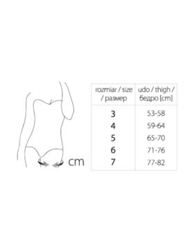 Opaski na uda z silikonem przeciw otarciom JULIMEX - Comfort - rozm.7 - beżowe