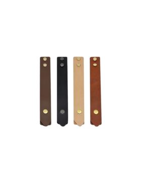 Zapięcie skórzane naturalne na magnes - Pat Slim Jucht - 175 mm - Z3M