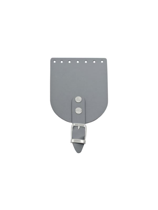 Klapka do etui skórzana naturalna na magnes (klamra) - Jucht - 100x120 mm - KLAP10X12P