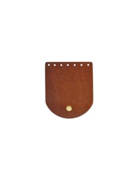 Klapka do etui skórzana naturalna na magnes - Jucht - 100x120 mm - KLAP10X12M