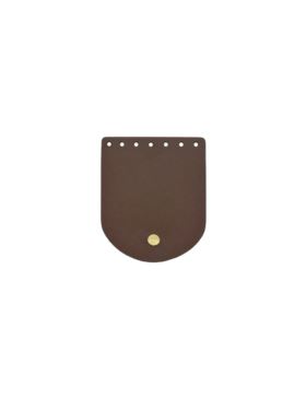 Klapka do etui skórzana naturalna na magnes - Jucht - 100x120 mm - KLAP10X12M