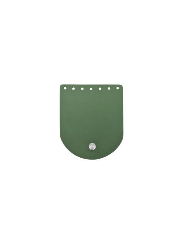 Klapka do etui skórzana naturalna na magnes - Jucht - 100x120 mm - KLAP10X12M