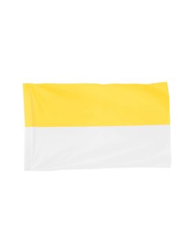 Flaga materiałowa - 60x100 cm - żółto/biała