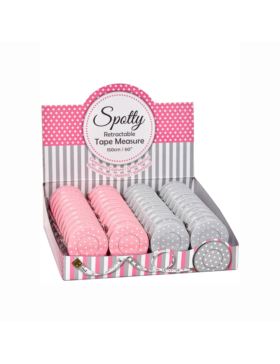 Centymetry krawieckie automatycznie zwijane - 150 cm - +253.MET.POLKA3 - 40szt./opak.