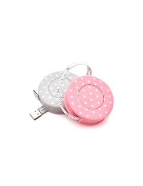 Centymetr krawiecki automatycznie zwijany - 150 cm - +253.MET.POLKA3