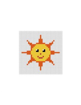 Kanwa z nadrukiem ARIADNA - 8x8 cm - 0104