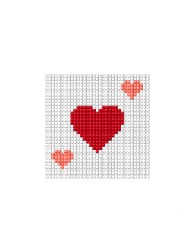 Kanwa z nadrukiem ARIADNA - 8x8 cm - 0105