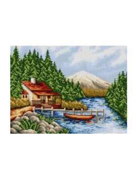 Kanwa z nadrukiem ARIADNA - 30x40 cm - 8006