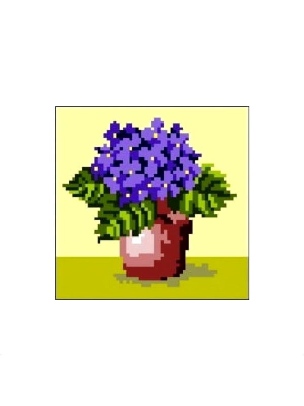 Kanwa z nadrukiem GRAFIKO - 15x15 cm - 0357