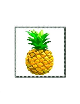 Kanwa z nadrukiem GRAFIKO - 15x15 cm - 0313