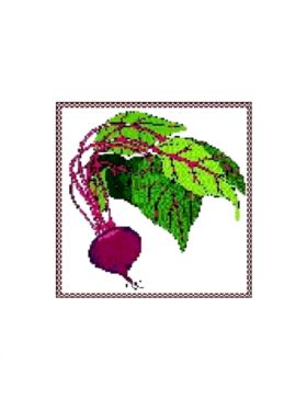 Kanwa z nadrukiem GRAFIKO - 15x15 cm - 0312