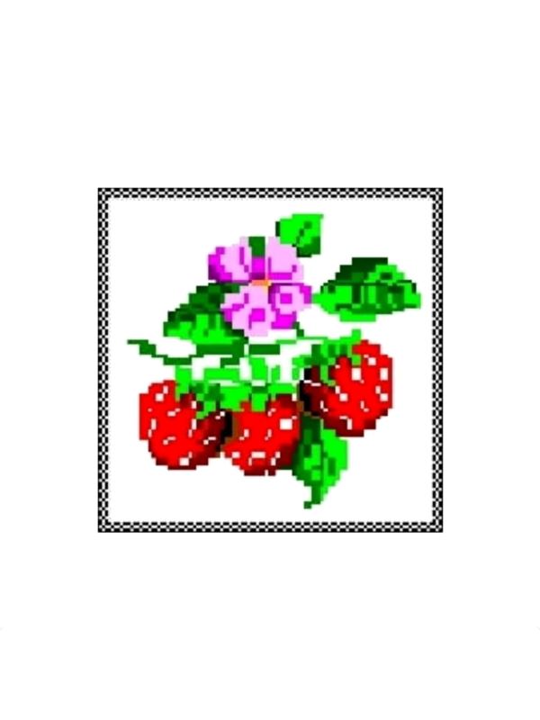 Kanwa z nadrukiem GRAFIKO - 15x15 cm - 0310