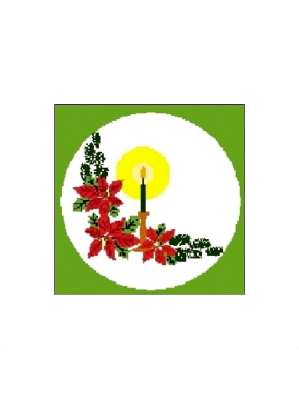 Kanwa z nadrukiem GRAFIKO - 15x15 cm - 0102