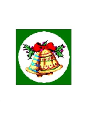 Kanwa z nadrukiem GRAFIKO - 15x15 cm - 0101