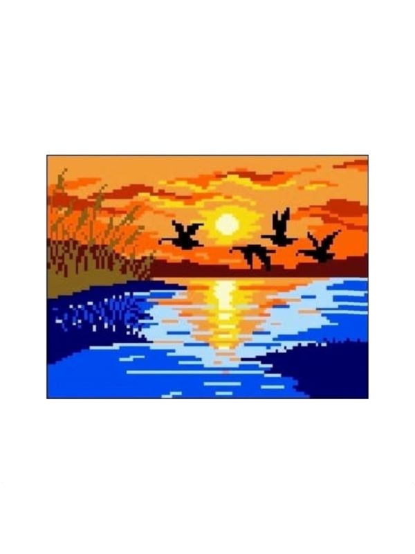 Kanwa z nadrukiem GRAFIKO - 15x20 cm - 0409