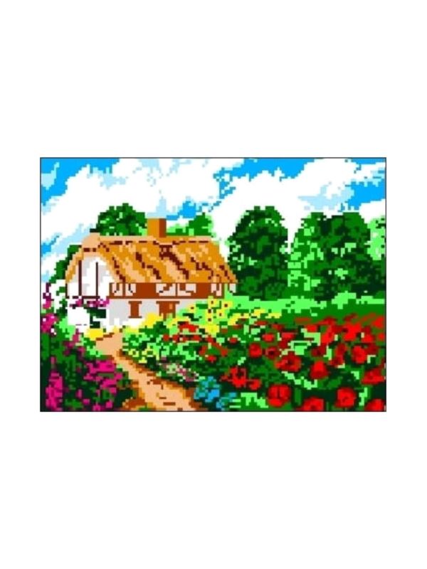 Kanwa z nadrukiem GRAFIKO - 18x24 cm - 0762