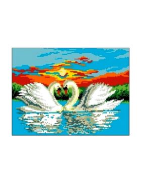 Kanwa z nadrukiem GRAFIKO - 24x30 cm - 1007