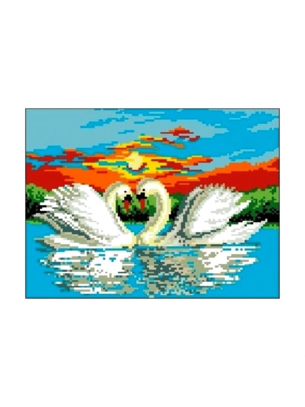 Kanwa z nadrukiem GRAFIKO - 24x30 cm - 1007