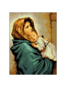 Kanwa z nadrukiem GRAFIKO - 50x65 cm - 9052